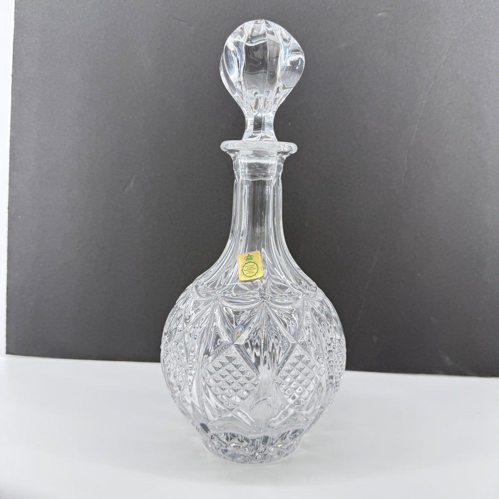 Bleikristall Wine Decanter Large Cut Lead Crystal Clear W Germany Vintage A023